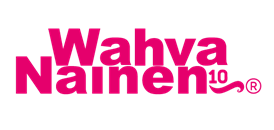 WahvaNainen_logo10v. Nicehearts ry:n juhlavuoden logo, jossa on koristeellinen numero 20